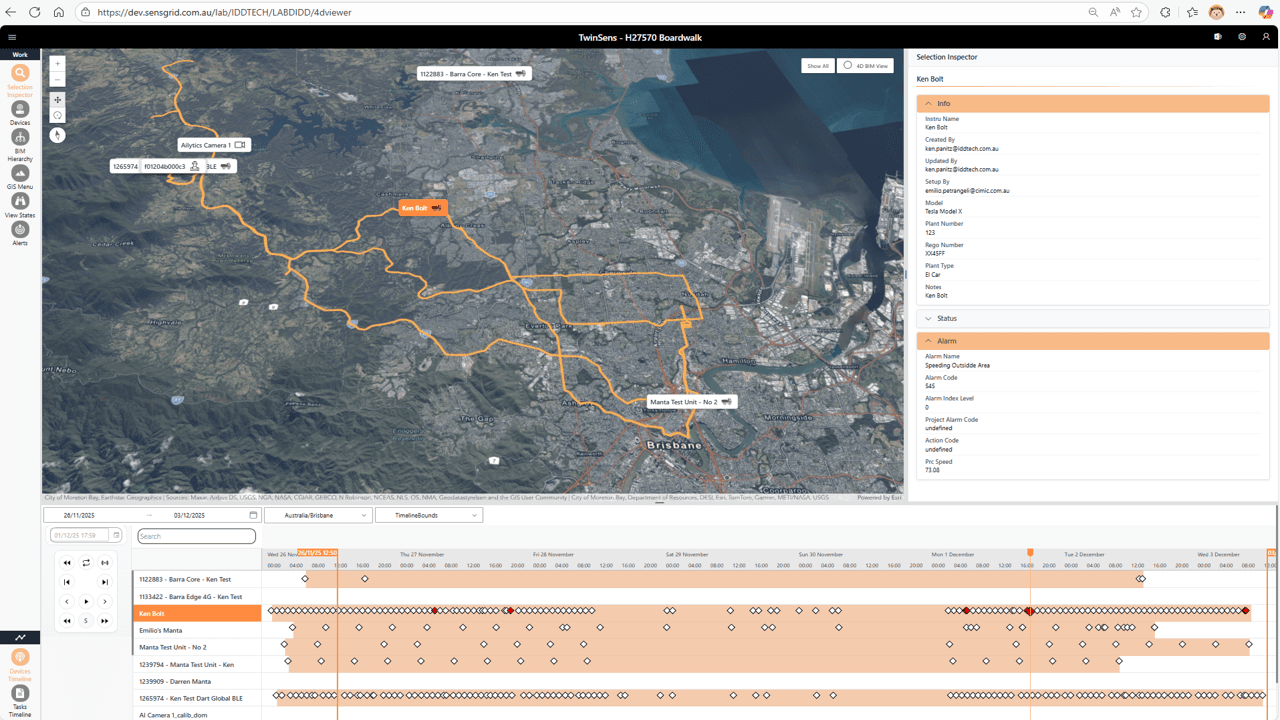 ToBe Twin  -  real-time fleet tracking with GPS routes and device timelines
