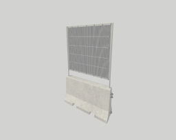 Concrete Barrier Fence 2000mm With Mesh