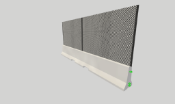 Concrete Barrier Fence 6000mm