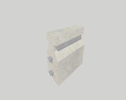 Concrete Zipper Barrier 1000mm