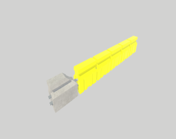 Concrete Zipper Barrier End 1