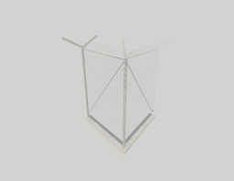 Fence Chainlink YTop 3750 x 4000mm Corner