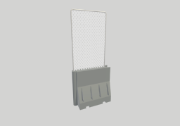 Plastic Barrier with Fence 1270mm