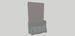 Plastic Barrier with solid Fence 1270mm