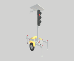 Temporary Traffic Light Signal Trailer